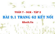 Bài 9.1 trang 62 Toán 7 Kết nối tri thức Tập 2